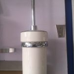 Ceramic Toilet Brush Holder with Cover
