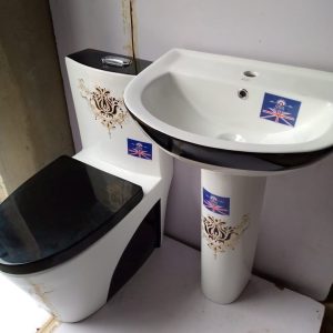 Crystal Black Executive Designer Water Closet - Model BT-CC25-3