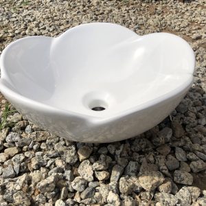 Elegant Floral Tabletop Wash Basin
