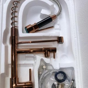 Rose Gold Dual-Function Chain-Style Sink Mixer