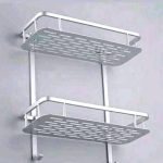 Two-Tier Aluminum Bathroom Shelf