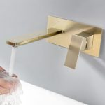 Golden Concealed Basin Tap
