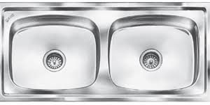 Dual Basin Double Bowl Kitchen Sink - Model KS-SS06