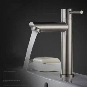 Straight Spout Rust-Resistant Basin Tap