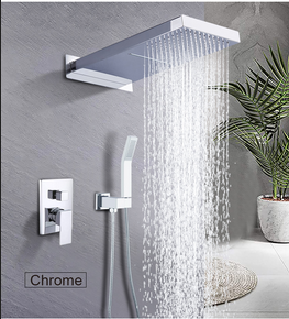 Concealed Chrome Shower Panel