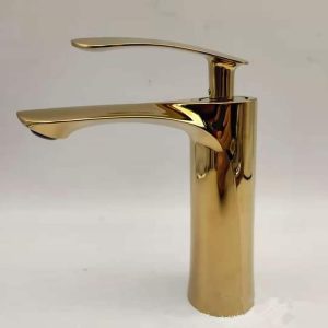 Premium Heavy-Gauge Gold Basin Mixer