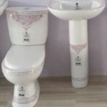 England Medium Designer Water Closet in Pink-D - Model BT-CC09-03