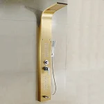 Luxury Gold Steel Shower Panel