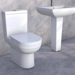 Berne Semi-Executive Gold Diamond Pattern Water Closet