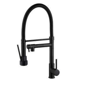 Matte Black 2-in-1 Full Chain Sink Mixer