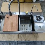 Luxury Sink with Waste Bin and Tray - Complete with Accessories