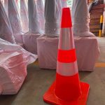 75cm High-Visibility Traffic Safety Cone with Reflective Bands