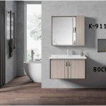 WK9110 80cm Wall-Mounted Vanity Basin Cabinet