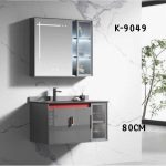 WK9049 80cm Wall-Mounted Basin with Integrated Smart Mirror