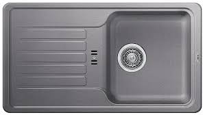 Grey Single Bowl Single Tray Acrylic Sink - Model KS-AC08