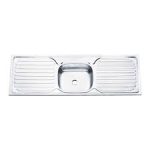 Single Basin Dual Tray Kitchen Sink - Model KS-SS09