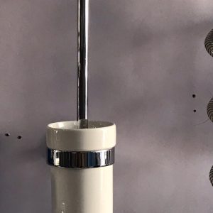 Ceramic Toilet Brush and Holder Set - Model P01