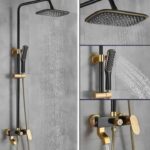 Golden Wall Hung Shower